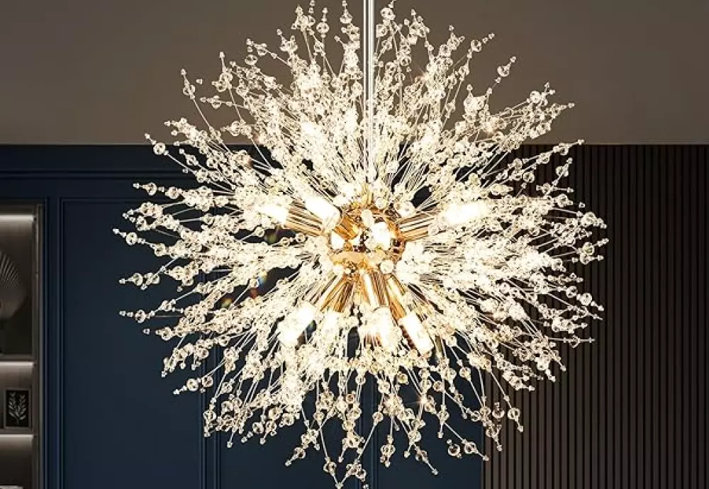 modern crystal flush mount chandelier